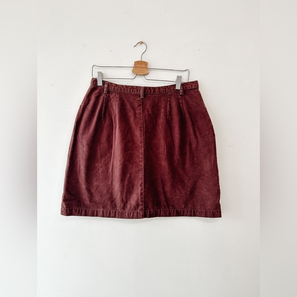 Vintage - Polo- Knights of the Round Circle - Button Front Skirt - Brown-Size 18 - Picture 4 of 9